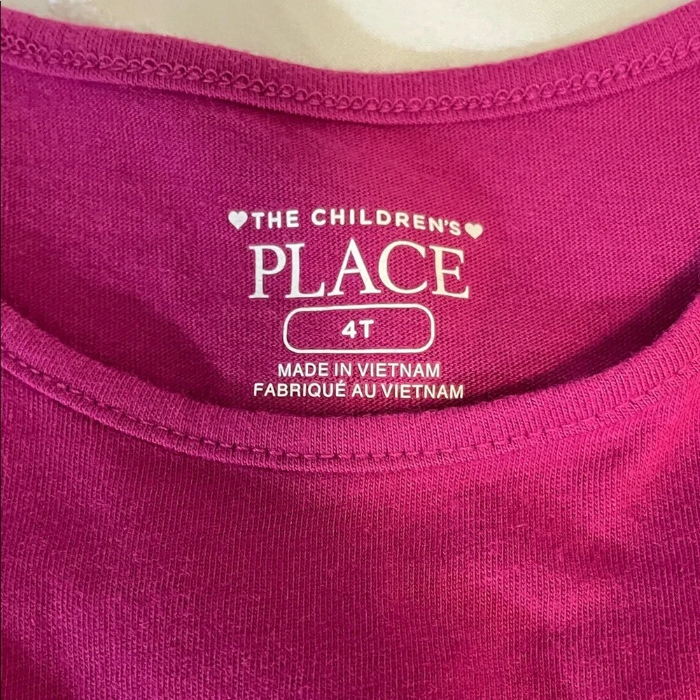 The Children's Place Pink, Purple, Cream Long Sleeve Tops bundle of three nwt
